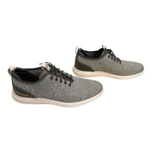 Cole Haan gray & black laced white sole